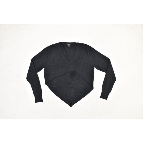 Prive Cashmere Black V-Neck Sweater Regular Size XL Luxury Long Sleeve - Picture 3 of 8